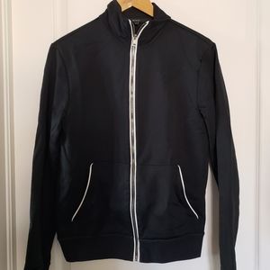 Gucci zip up Black with white trim Size Medium
